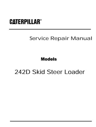 cat 242d skid steer loader|cat 242d manual.